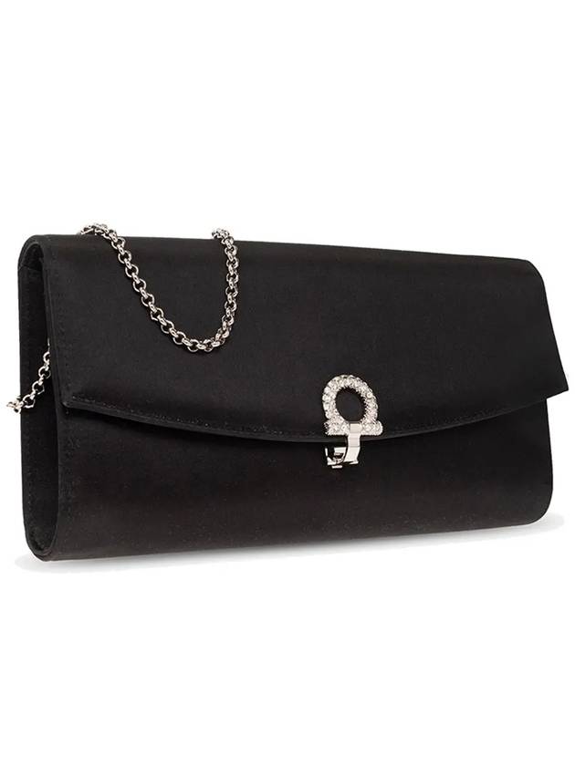 Woman's Gancini Mini Shoulder Bag Black - SALVATORE FERRAGAMO - BALAAN 5