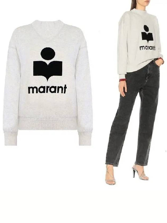 Moby Logo Print Sweatshirt Ecru - ISABEL MARANT - BALAAN 2