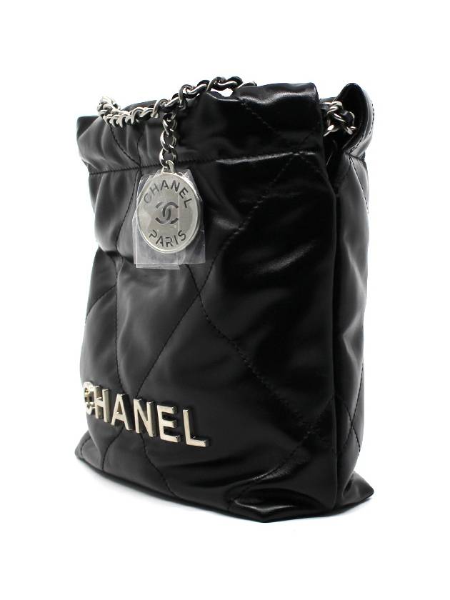 CH 22 bag black mini silver cabinet CH41BG008 - CHANEL - BALAAN 2