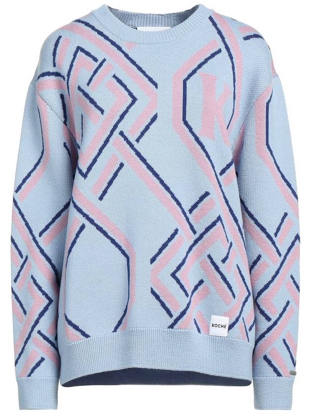 Monogram Jacquard Crewneck Knit Jumper - KOCHE - BALAAN 5