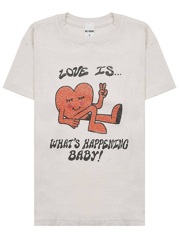 Love Is What Happen Baby Short Sleeve T-Shirt White - RE/DONE - BALAAN 10