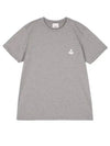 Zafferh Logo Cotton Short Sleeve T-Shirt Grey - ISABEL MARANT - BALAAN 2