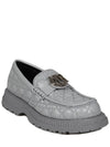 Buffalo Leather Loafers Grey - DIOR - BALAAN 3