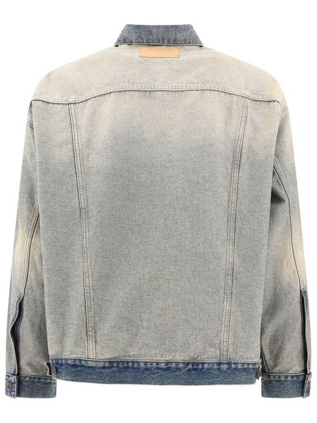 Oversized Washed Denim Jacket Blue - BALENCIAGA - BALAAN 3