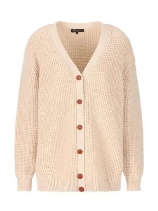 Yamba Knit Cardigan Beige - LORO PIANA - BALAAN 1