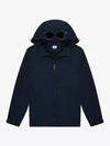 Men's Goggles Over Hooded Jacket Navy - CP COMPANY - BALAAN 4