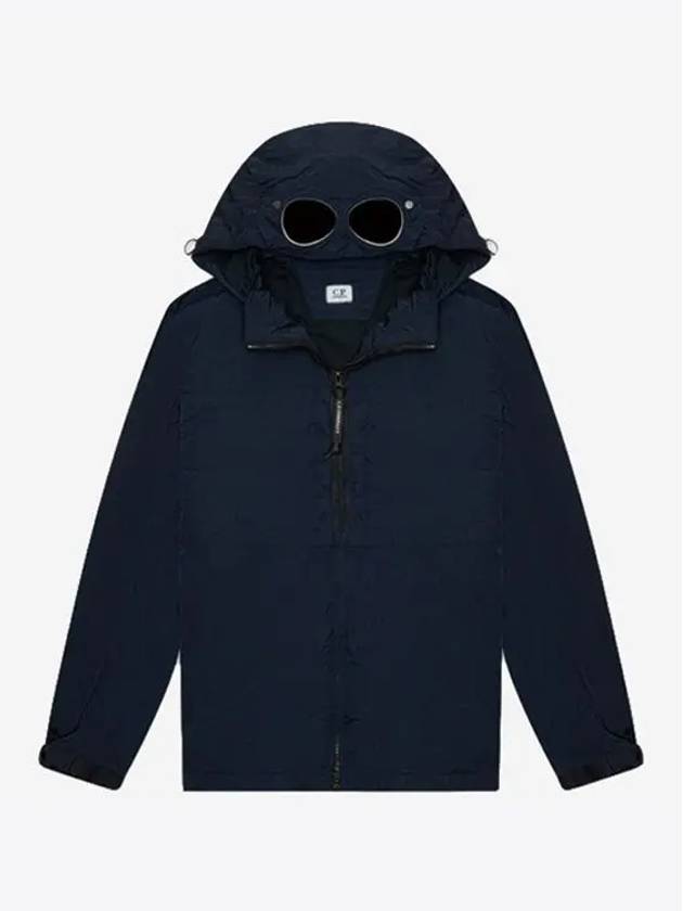 Men's Goggles Over Hooded Jacket Navy - CP COMPANY - BALAAN 3