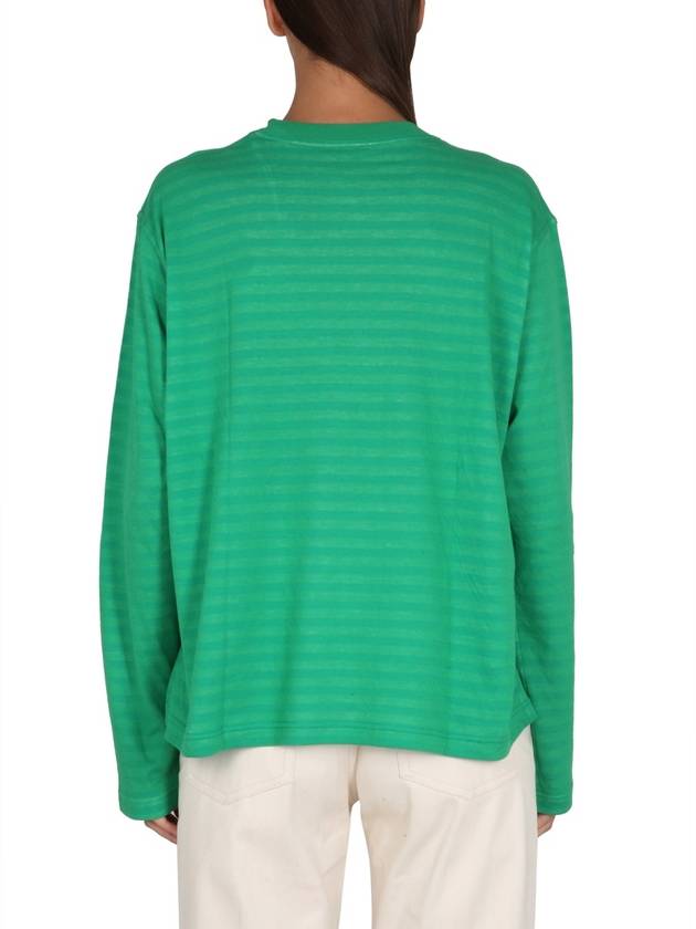 Reversible Stripe Long Sleeve T-Shirt Green - SUNNEI - BALAAN 4