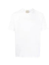 Men's Back Logo Label Cotton Short Sleeve T-Shirt White - TEN C - BALAAN 2