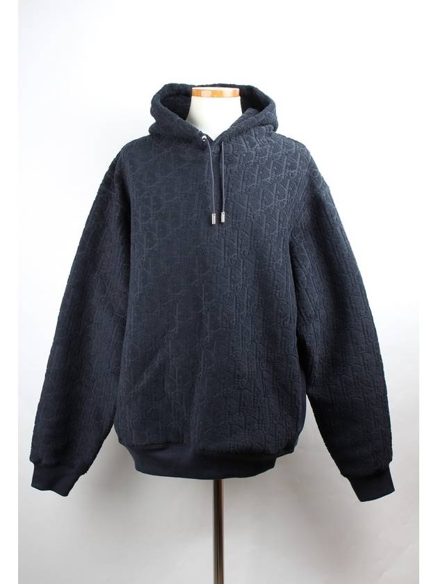 Oblique terry hoodie navy XL - DIOR - BALAAN 1