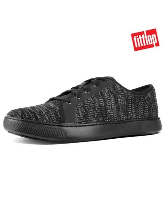 Christoph Knit Low-Top Sneakers Black - FITFLOP - BALAAN 2