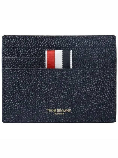 Pebble Grain Anchor Card Wallet Navy - THOM BROWNE - BALAAN 2