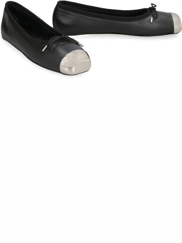 Metal Toe Ballerina Flats Black - ALEXANDER MCQUEEN - BALAAN 4