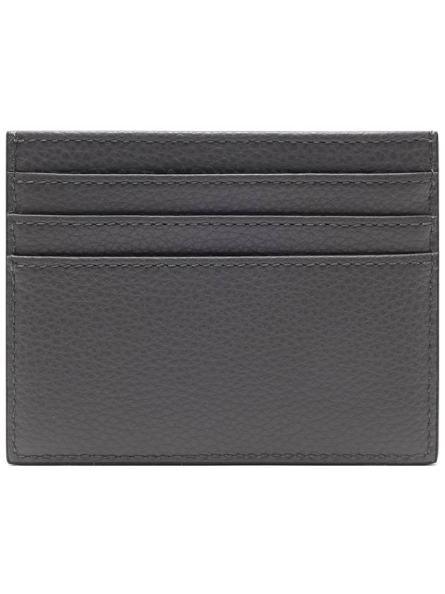 Classic Grain Leather Zipped Card Holder Charcoal - MULBERRY - BALAAN 5