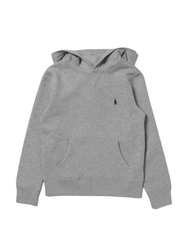 Kids Embroidered Logo Hoodie Grey - POLO RALPH LAUREN - BALAAN 1