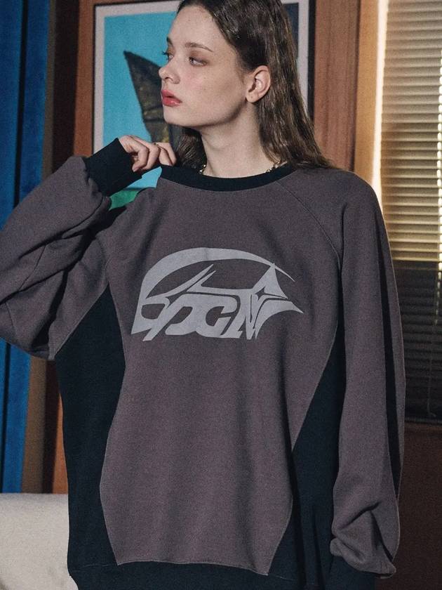 Meteor cut block sweatshirt charcoal - CPGN STUDIO - BALAAN 3