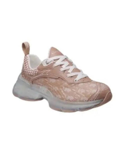 Vibe Oblique Transparent Rubber Low Top Sneaker Nude - DIOR - BALAAN 2