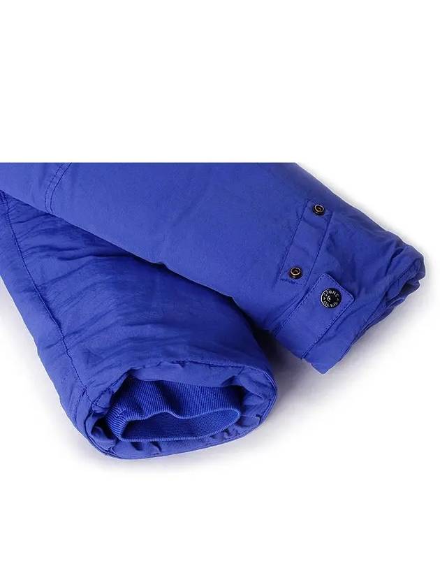 Naslan Hooded Long Padding Blue - STONE ISLAND - BALAAN 7