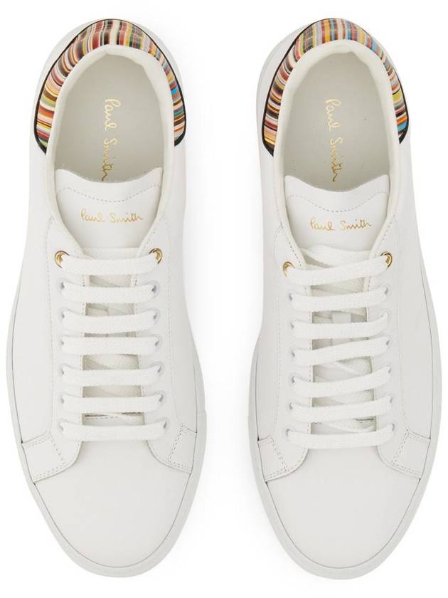 Stripe Logo Low Top Sneakers White - PAUL SMITH - BALAAN 9