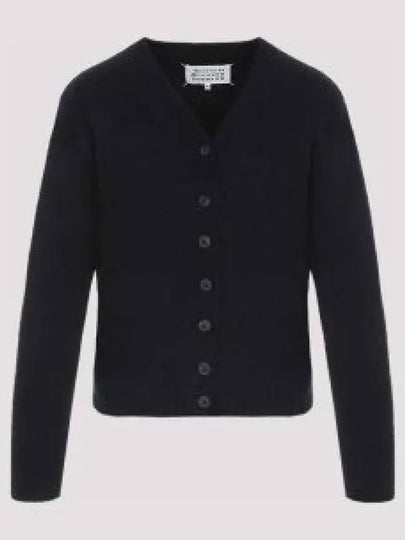 4 Stitch Lambswool Cardigan Navy - MAISON MARGIELA - BALAAN 2