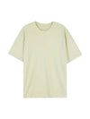 Men's Cotton Short Sleeve T-Shirt Lime - TEN C - BALAAN 1