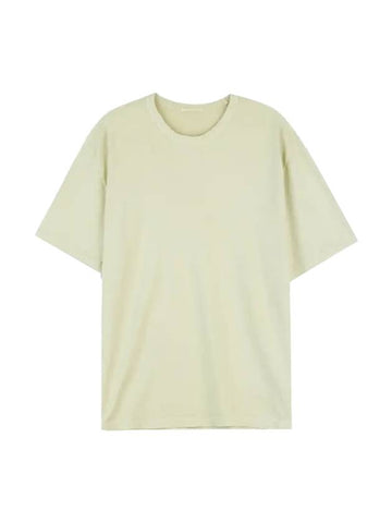 Men's Cotton Short Sleeve T-Shirt Lime - TEN C - BALAAN 1