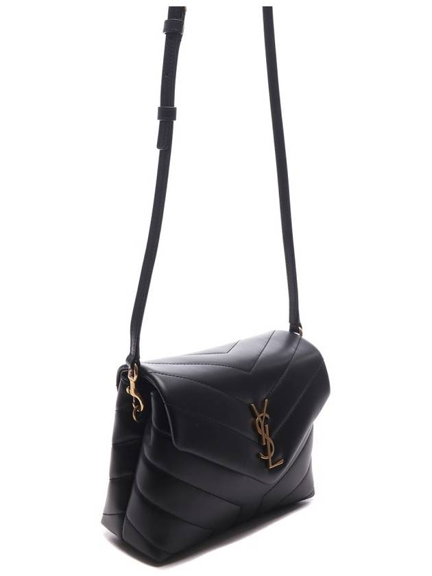 Loulou Toy Matelasse Shoulder Bag Black - SAINT LAURENT - BALAAN 4