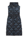 Women's Trezil Belt Padded Vest Night Blue - MAX MARA - BALAAN 1