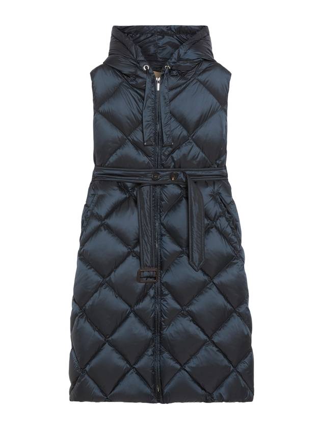 Women's Trezil Belt Padded Vest Night Blue - MAX MARA - BALAAN 1