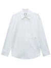 Cotton Back Logo Long Sleeve Shirt White - WOOYOUNGMI - BALAAN 7