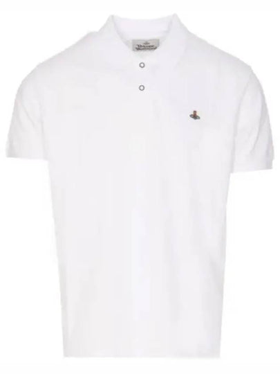 Embroidered Logo Classic Polo Shirt White - VIVIENNE WESTWOOD - BALAAN 2