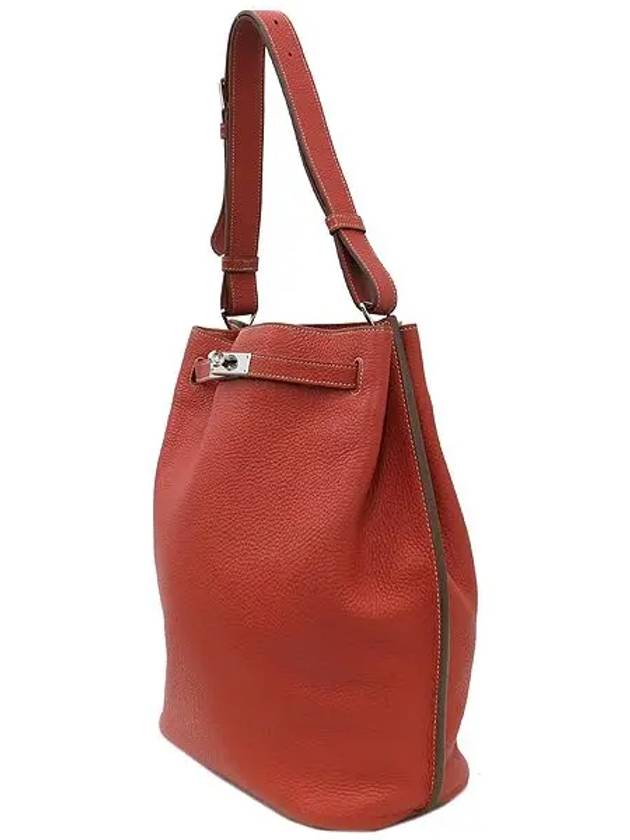 Rouge shoulder bag - HERMES - BALAAN 3