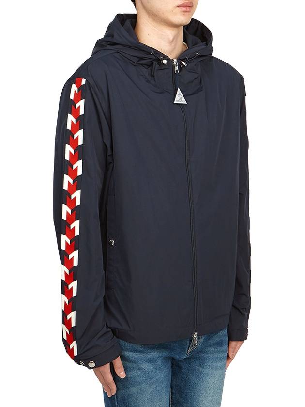 Moyse Logo Zip-Up Hoodie Navy - MONCLER - BALAAN 6