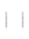 Matrix Hoop Earrings Silver - SWAROVSKI - BALAAN 2