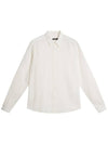 Slim Comfort Tencel Long Sleeve Shirt Cloud White - J.LINDEBERG - BALAAN 2