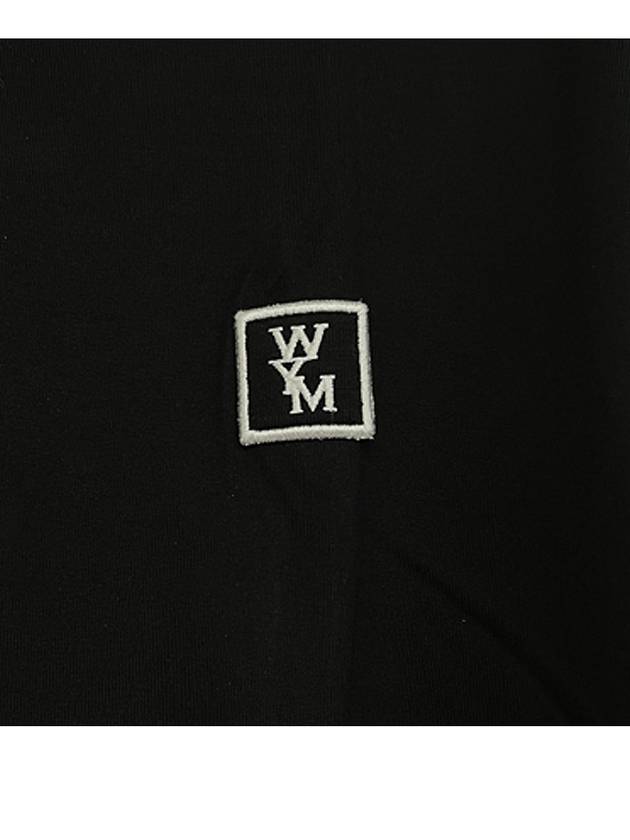 Cotton Back Logo Long Sleeve T-Shirt Black - WOOYOUNGMI - BALAAN 6