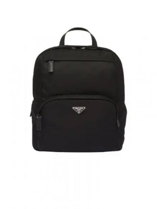 Triangle Logo Re-Nylon Backpack Black - PRADA - BALAAN 2