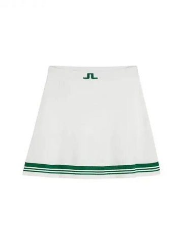 Golf Women s Frida Striped Spring Autumn Knee Skirt White Domestic Product GR5Y24070408856 - J.LINDEBERG - BALAAN 1