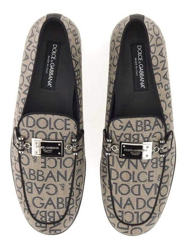 logo print loafers gray - DOLCE&GABBANA - BALAAN 3