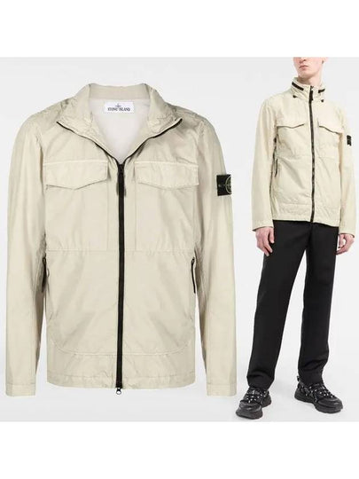 Waffen Naslan Light Watro Zip-up Jacket Beige - STONE ISLAND - BALAAN 2