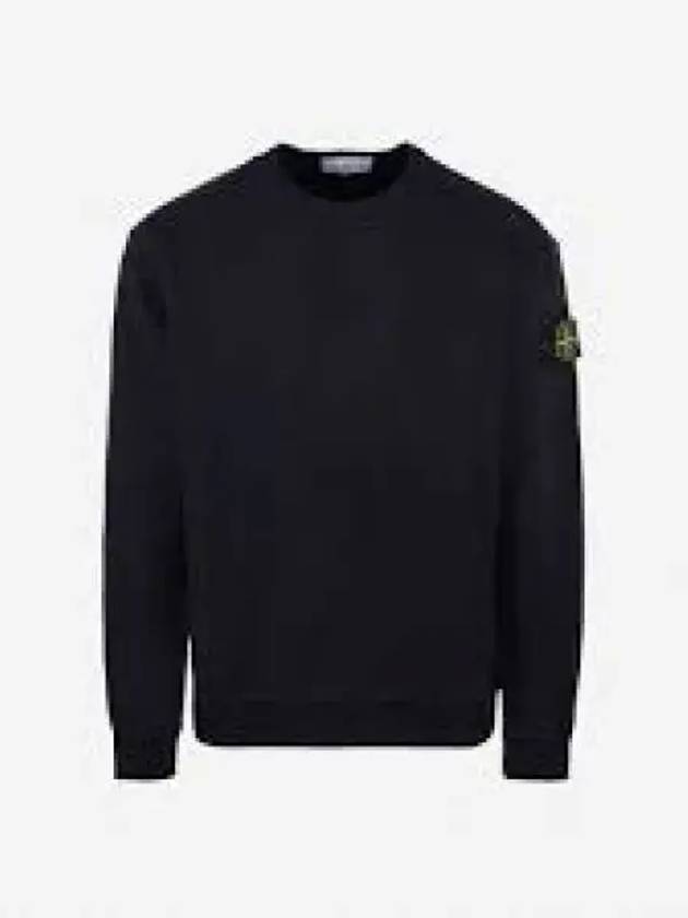 Crewneck Heavy Cotton Jersey Sweatshirt Black - STONE ISLAND - BALAAN 2