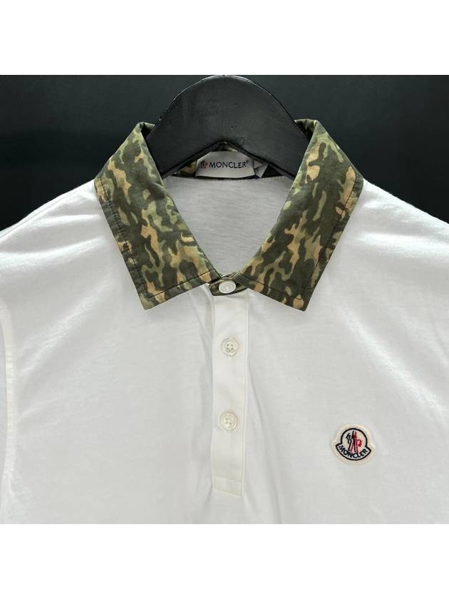 Camo collar short sleeve t shirt size S - MONCLER - BALAAN 4