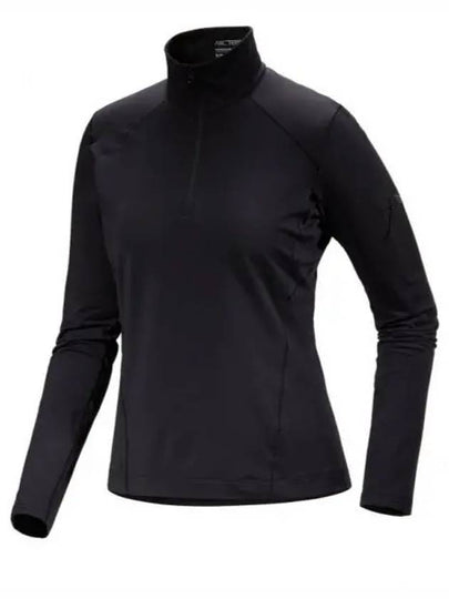 Rho Half-Zip Neck Long Sleeve T-Shirt Black - ARC'TERYX - BALAAN 2