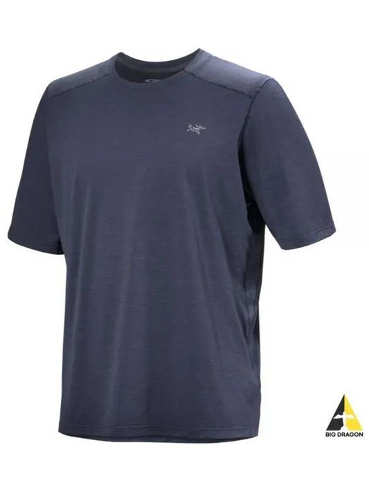 Cormac Crew Neck Short Sleeve T-Shirt Black Sapphire Heather - ARC'TERYX - BALAAN 2