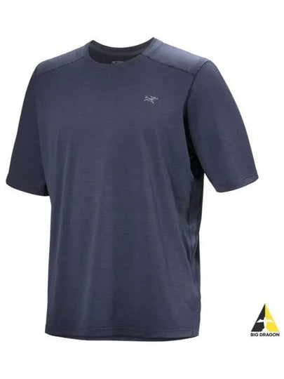 Cormac Crew Neck Short Sleeve T-Shirt Black Sapphire Heather - ARC'TERYX - BALAAN 2