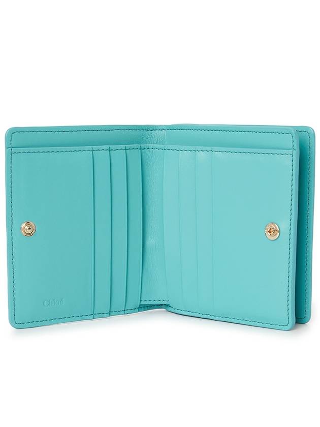 Sense Soft Leather Half Wallet Blue - CHLOE - BALAAN 6