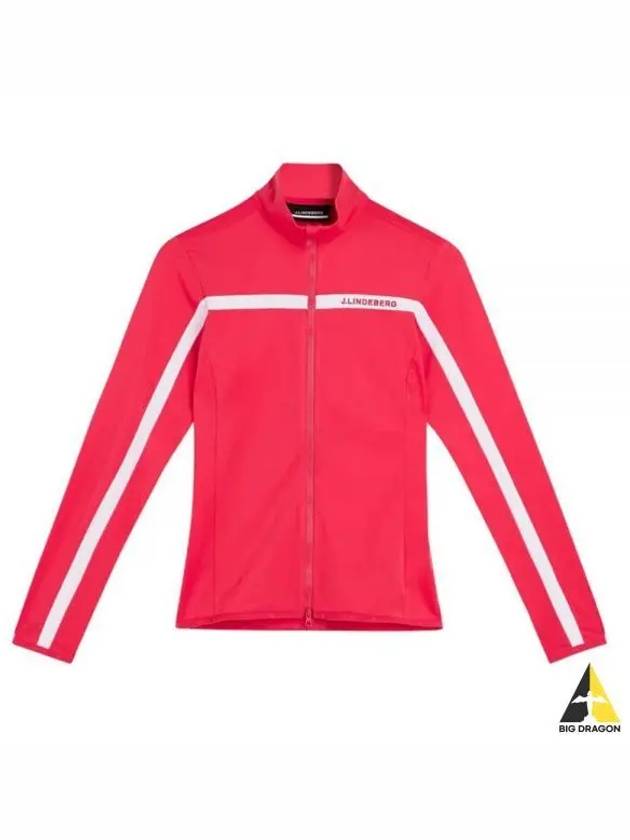 Women's Zenith Mid Layer Zip-Up Jacket Pink - J.LINDEBERG - BALAAN 2