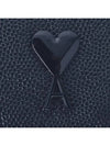 Heart Logo Half Wallet Navy - AMI - BALAAN 4