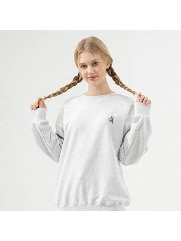 SYMBOL LOGO SWEATSHIRTS LIGHT MELANGE - POLYGRAM - BALAAN 1