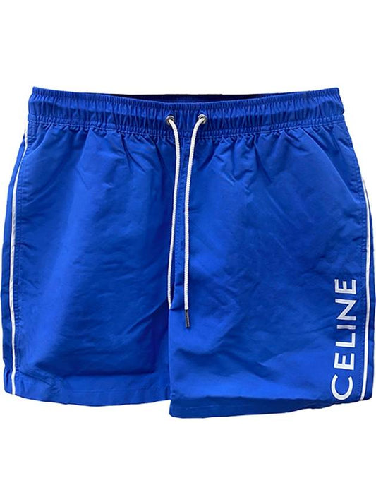 Piping Nylon Swim Shorts Royal Blue - CELINE - BALAAN 2